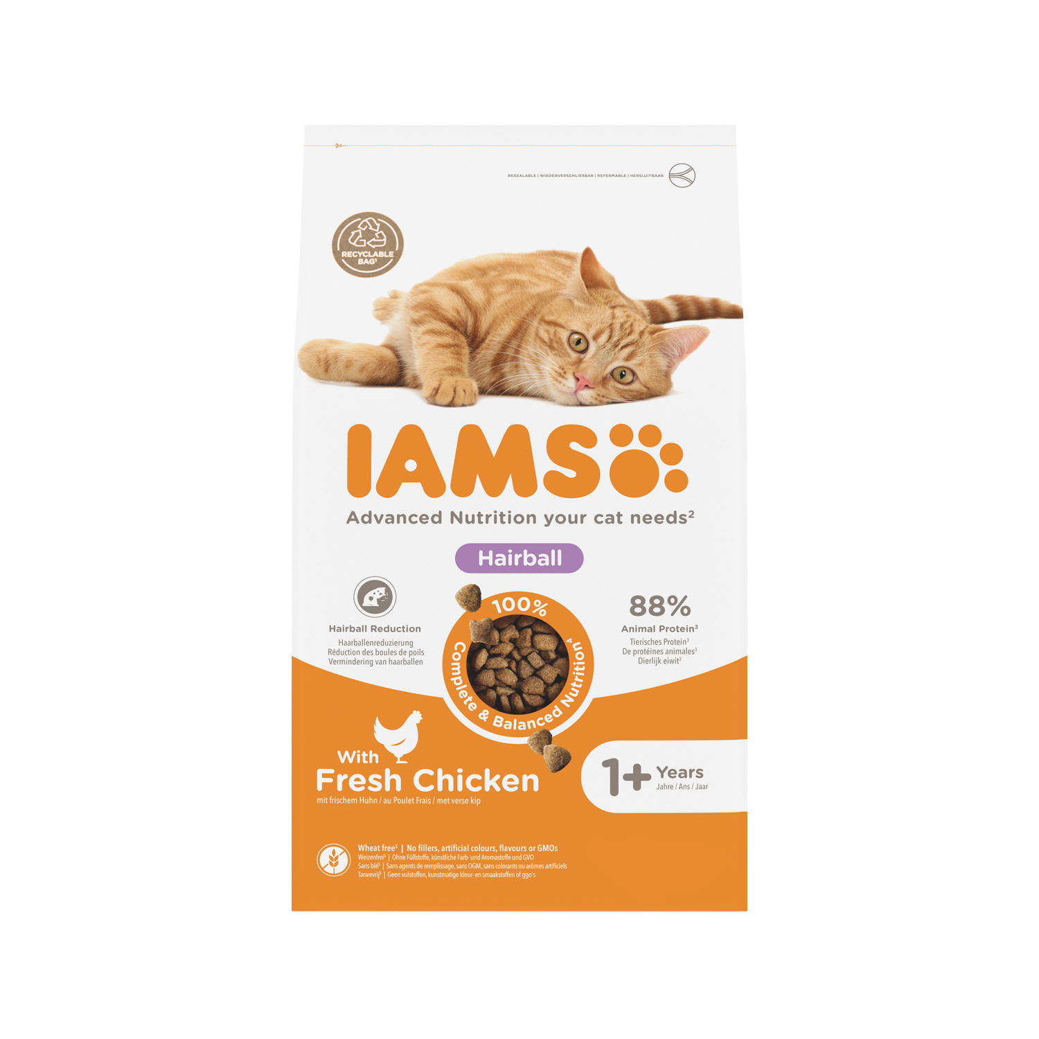 Iams cat hairball store treats