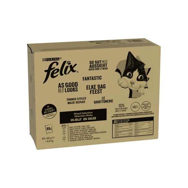 Felix Every Day a Feast in Jelly - Mix Selection - 80 x 85 g