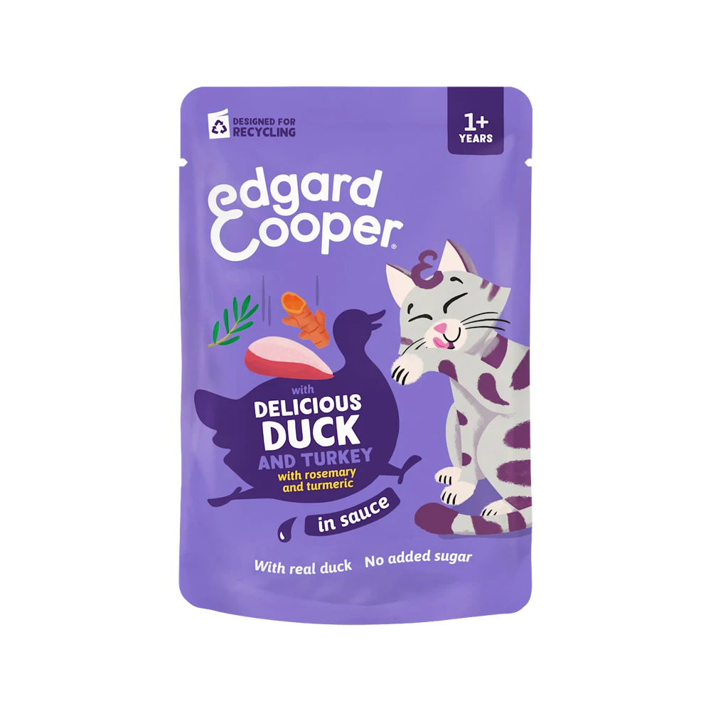 Edgard & Cooper Cat Adult - Eend & Kalkoen - 12 x 85 g