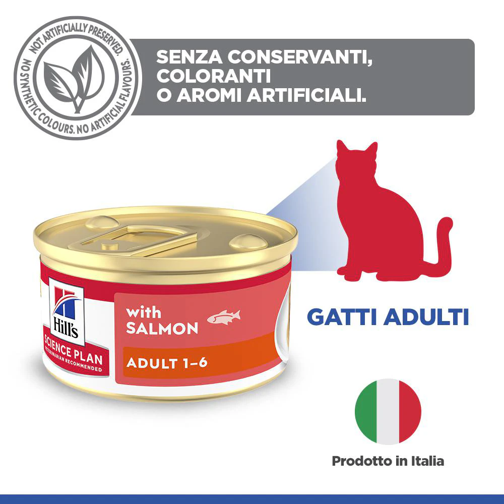 Hill's Science Plan Feline Adult Premium Mousse - Salmone