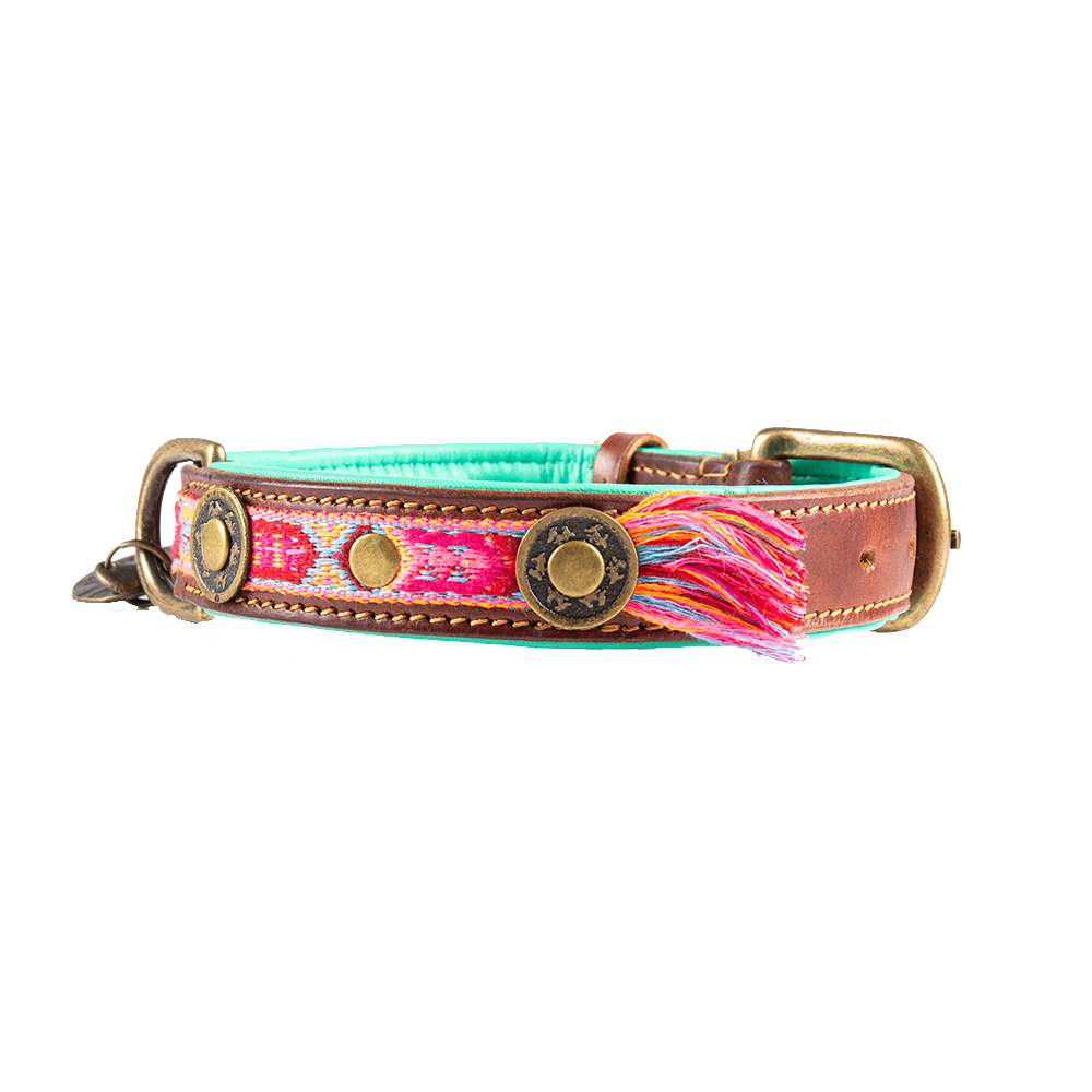 DWAM Dog Collar Boho Rosa