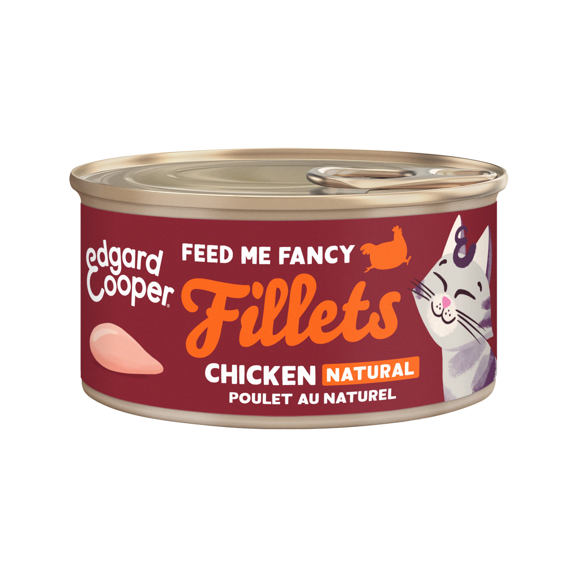 Edgard & Cooper Adult Cat - Fillets - Kip - 24 x 70 g