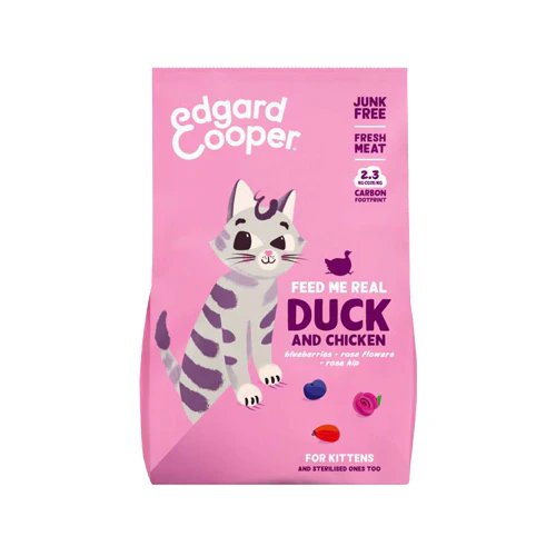 Edgard & Cooper Kätzchen - Ente und Huhn aus Freilandhaltung - 2 x 2 kg