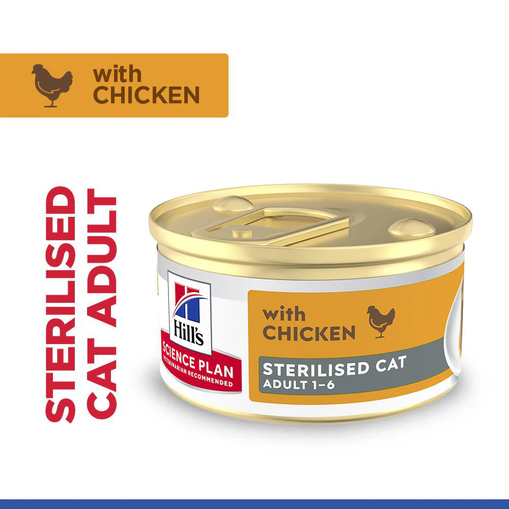 Hill's Science Plan Feline Sterilised Adult Premium Mousse - Chicken