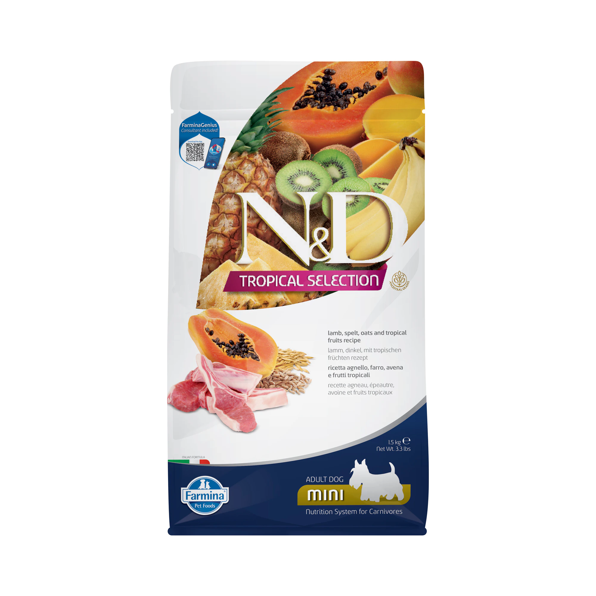 Farmina N&D Tropical Adult Mini Hondenvoer - Lamb