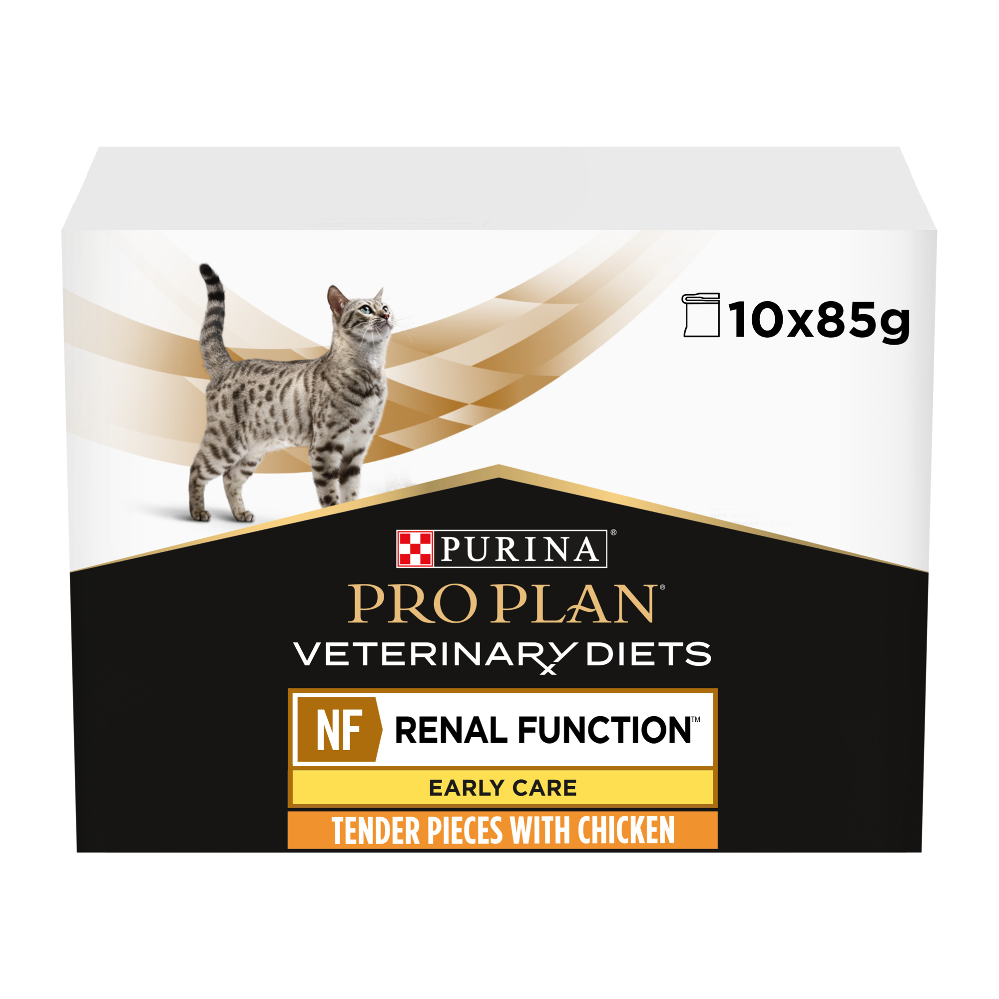 Purina Pro Plan Veterinary Diets Feline NF Early Care met Kip Kattenvoer Dubbelpak: 20 x 85 g