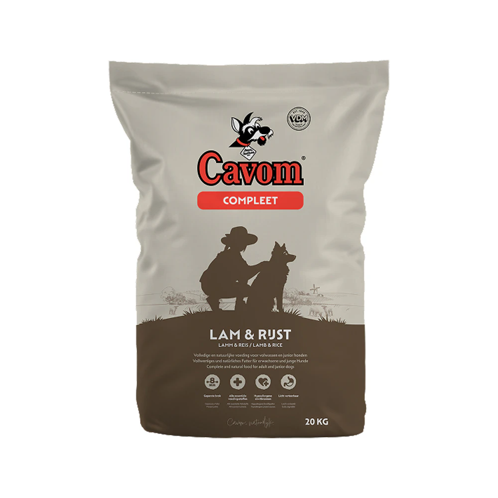 Cavom Compleet Lam & Rijst Hondenvoer