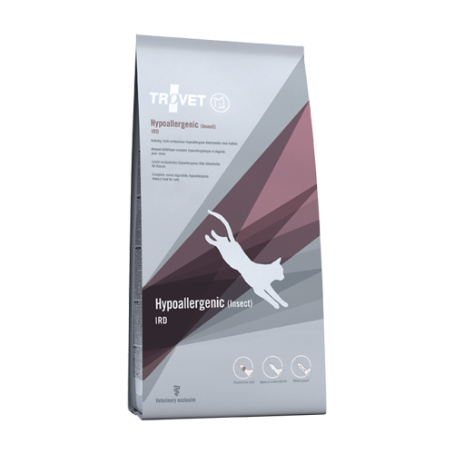 TROVET Hypoallergenic IRD (Insect) Kat - 3 x 2,5 kg
