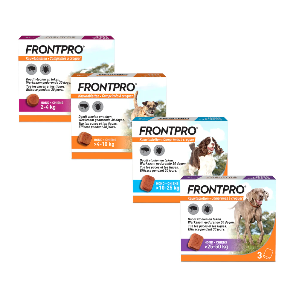 FRONTPRO Kauwtabletten Hond