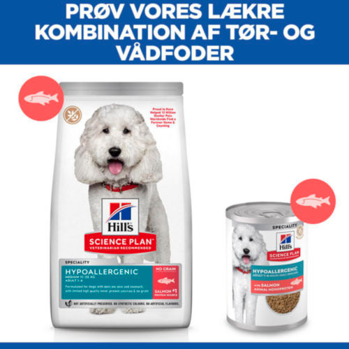 Hill's Science Plan Hypoallergenic Adult Hundefoder Laks – Dåse