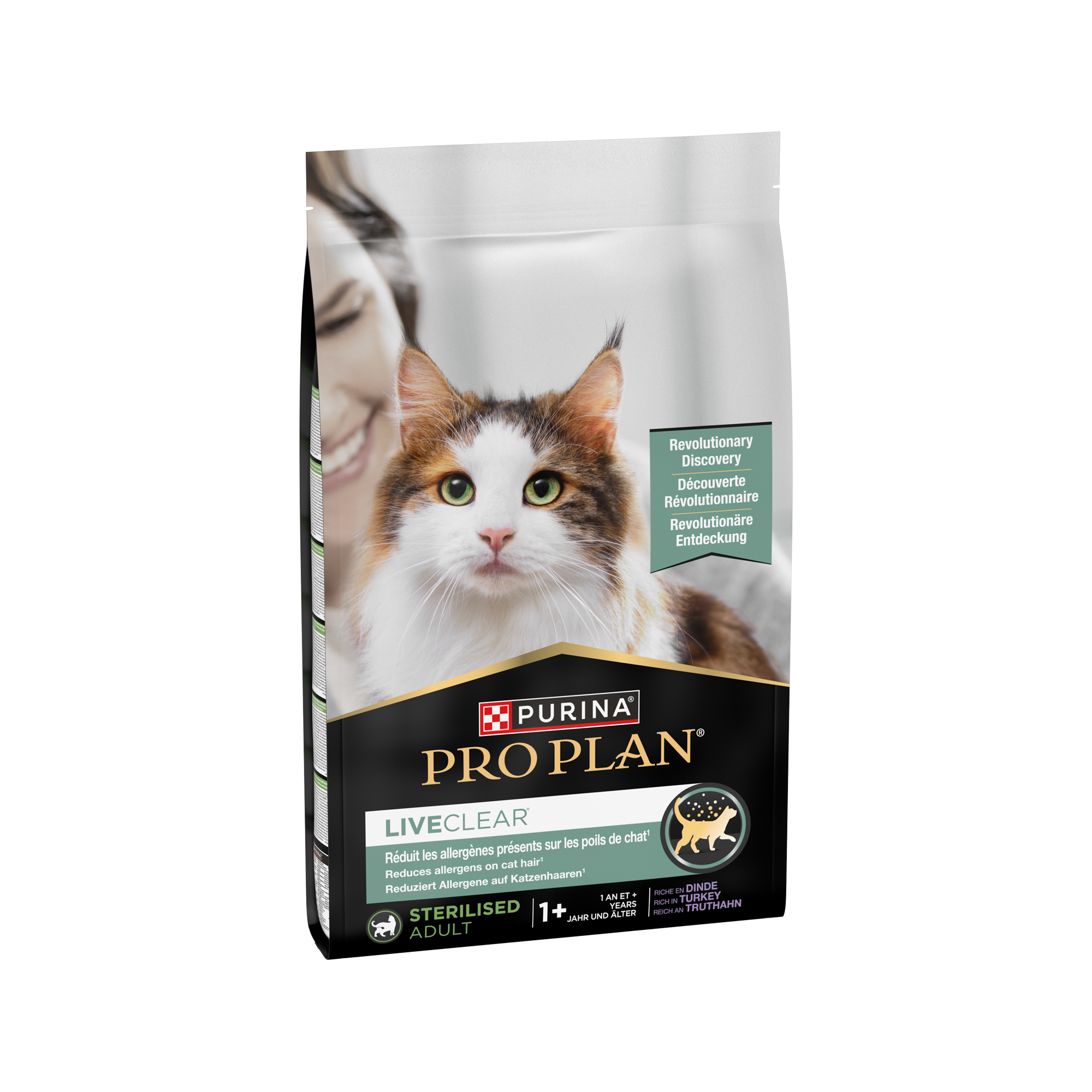 Purina Pro Plan LiveClear Sterilised Cat Food Adult 1+ Years - Kalkoen