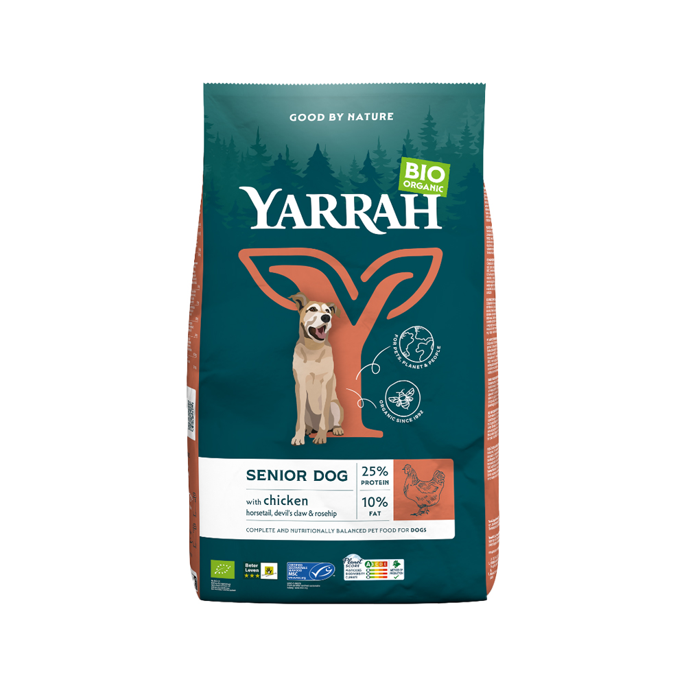 Yarrah Bio Senior Hundefutter - Huhn, Fisch und Kräutern