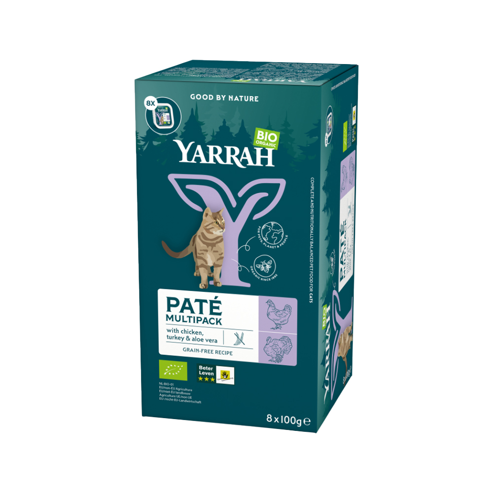 Yarrah Multipack Bio Paté Katzenfutter - Huhn & Pute