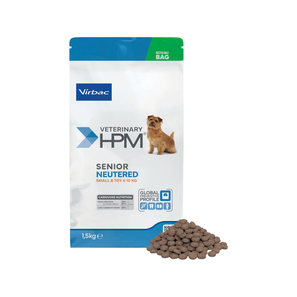 Veterinary HPM - Senior Neutered Dog - Small & Toy Hundefutter
