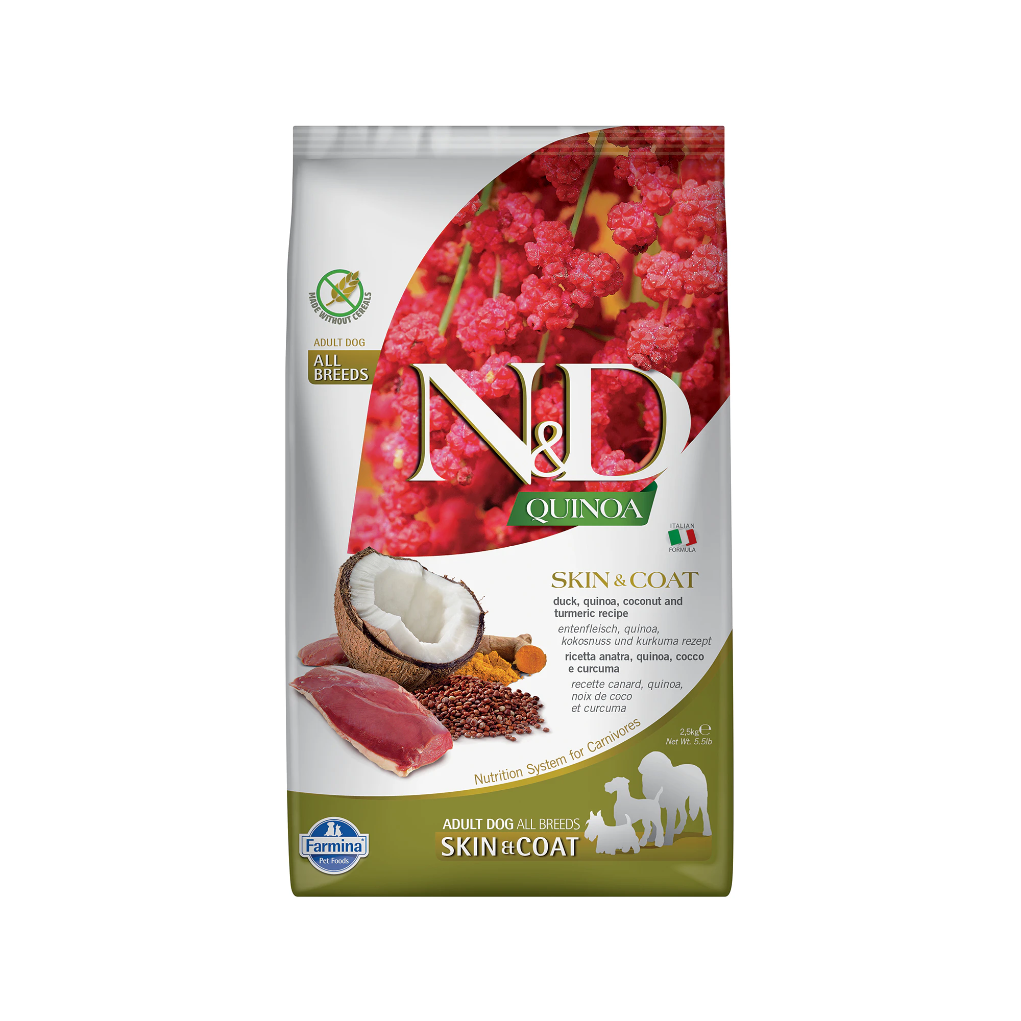 Farmina N&D Quinoa Skin & Coat Adult - Duck - 2,5 kg