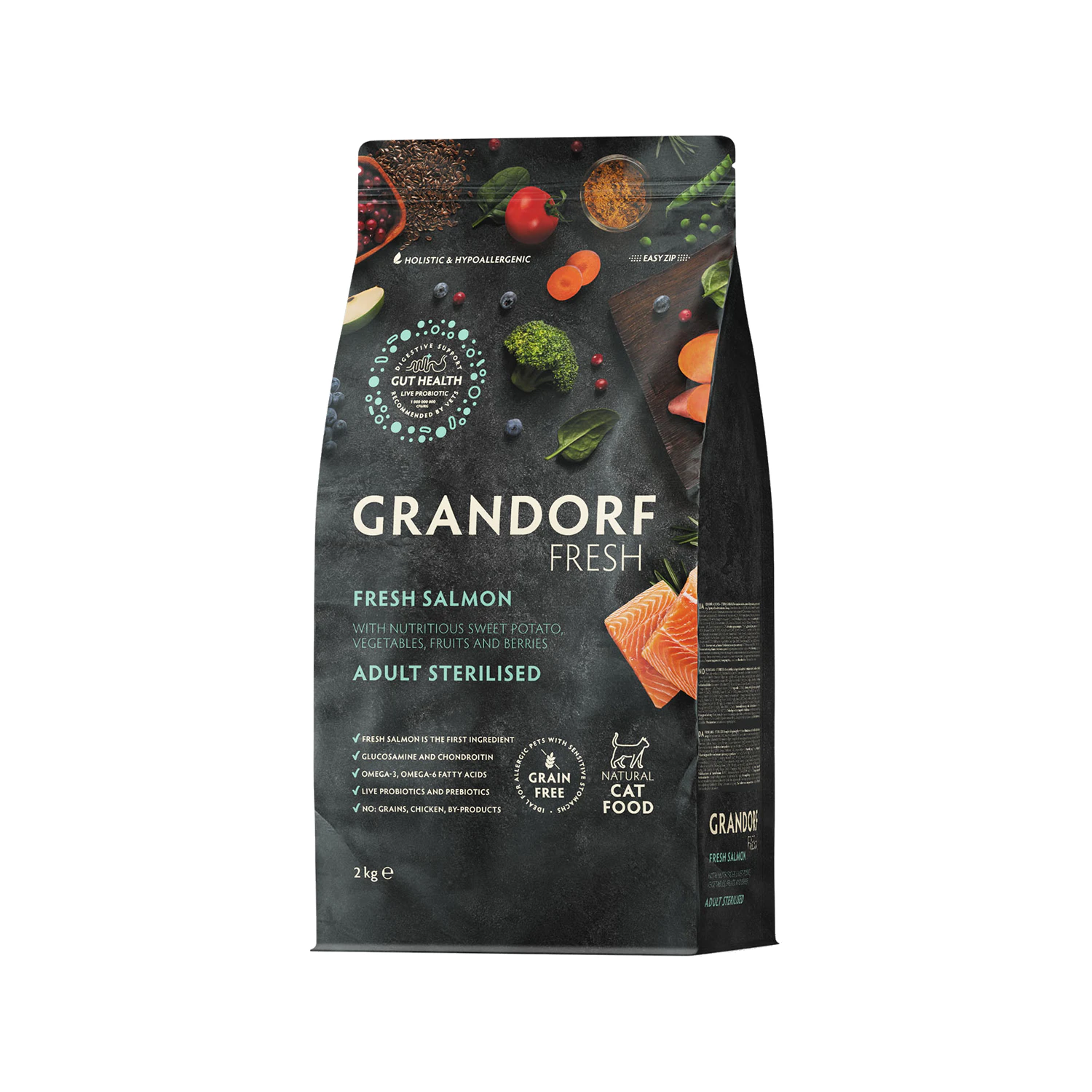 Grandorf Fresh Sterilised Adult - Saumon - Alimentation pour chats