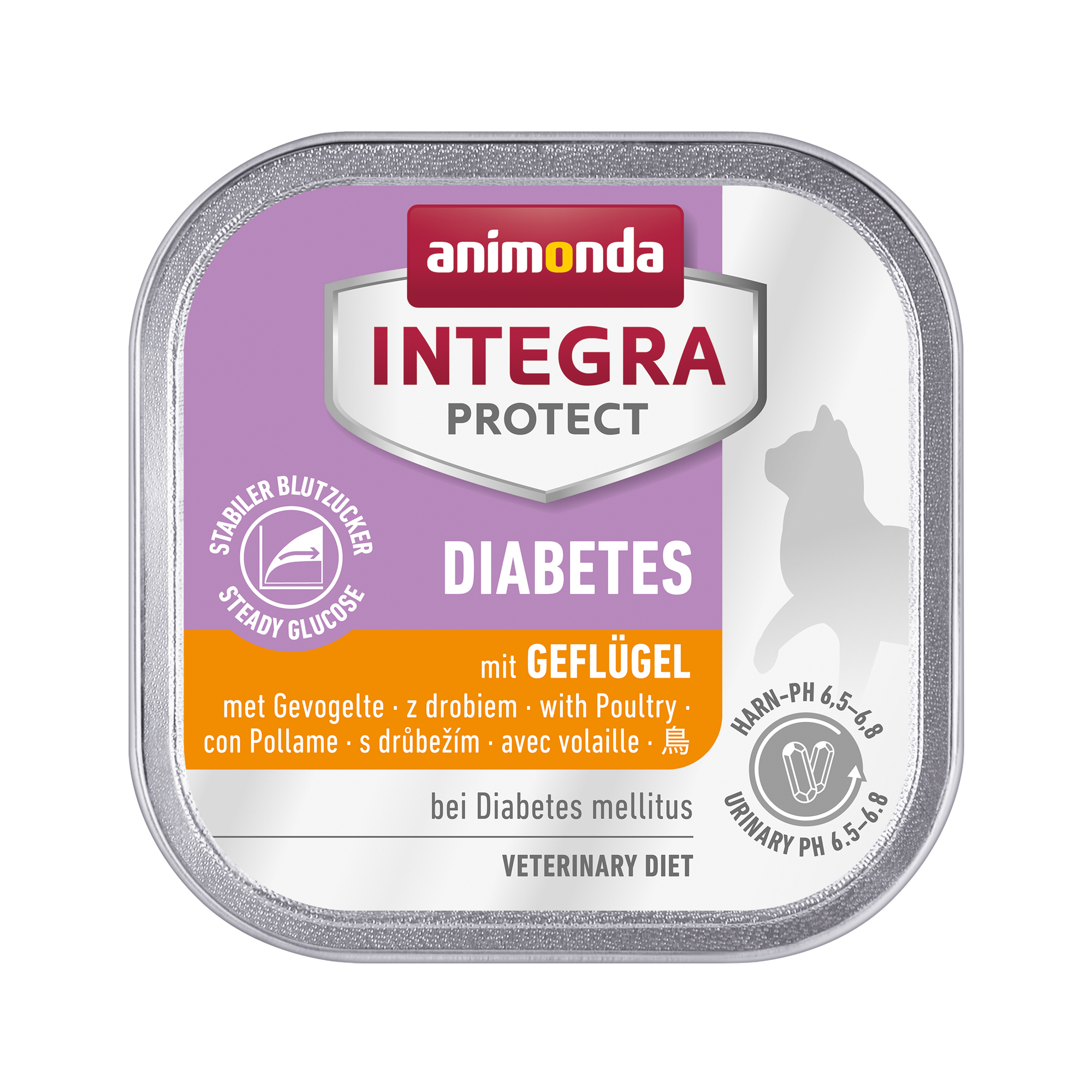 Animonda Integra Protect Diabetes Katzenfutter - Schälchen - Geflügel