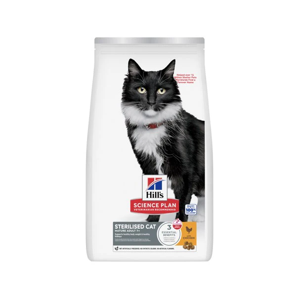 Hill's Science Plan Sterilised Cat - Mature Adult 7+ - Chicken - 7 kg