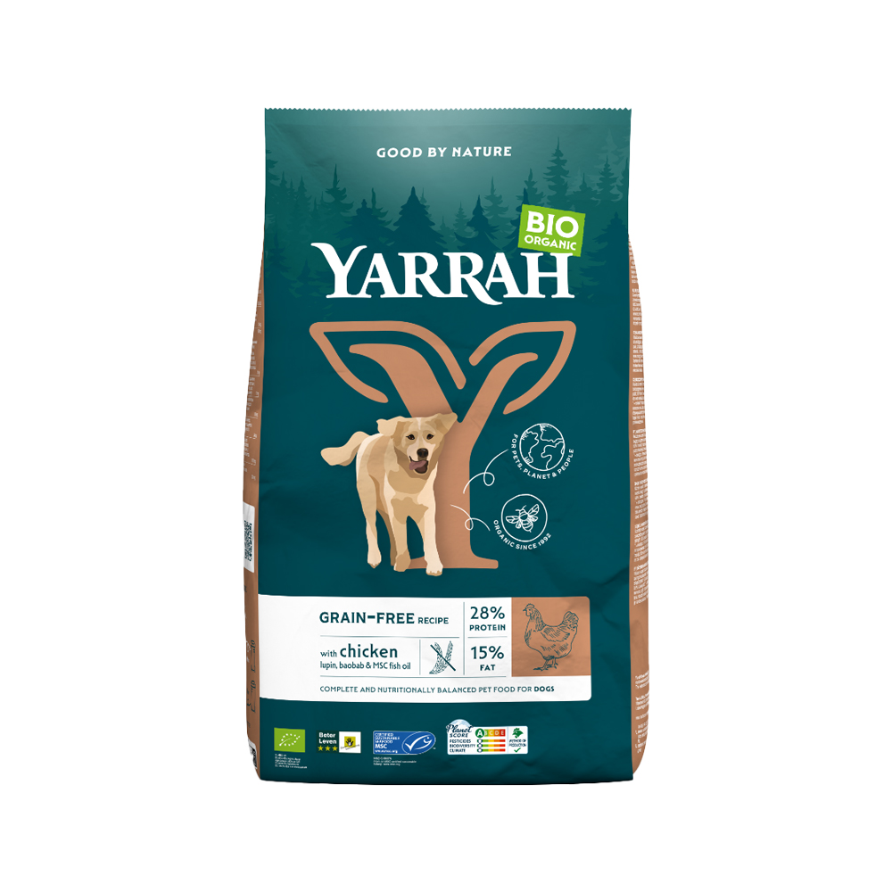 Yarrah Bio - Sans céréales - Poulets et poisson
