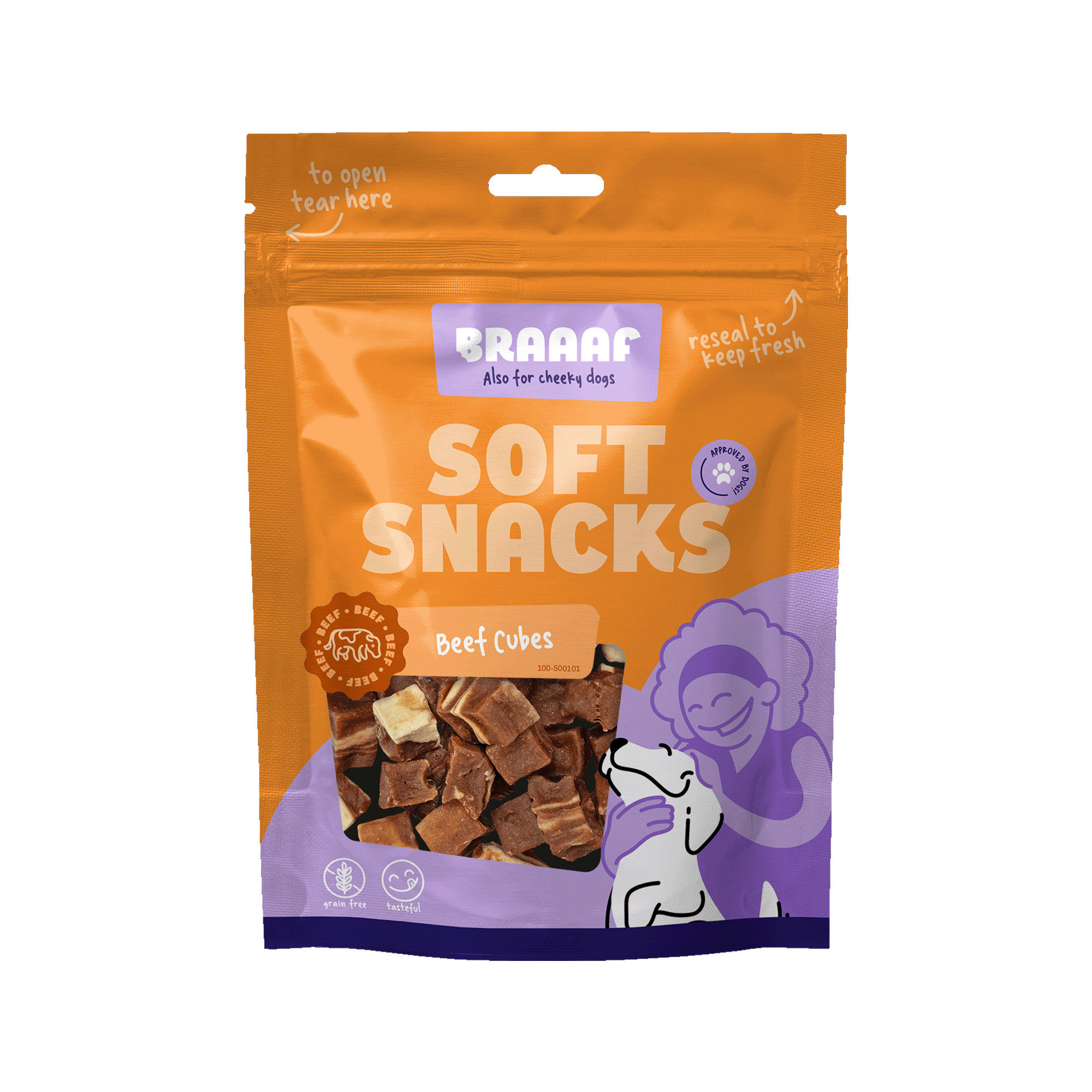 Braaaf Beef Steak Cubes - Rind & Fisch - 85 G