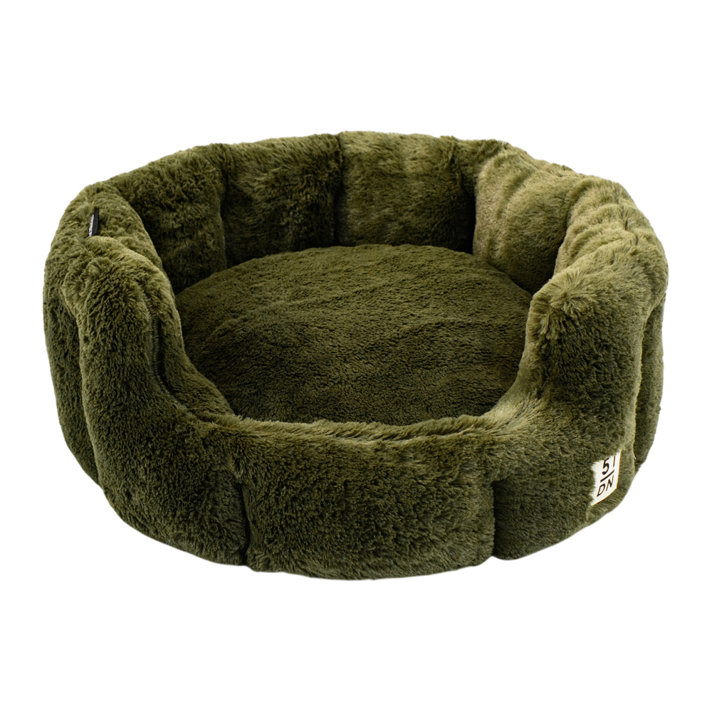 51 Degrees North Supersoft Hundebett Rund - Dunkelgrün - S