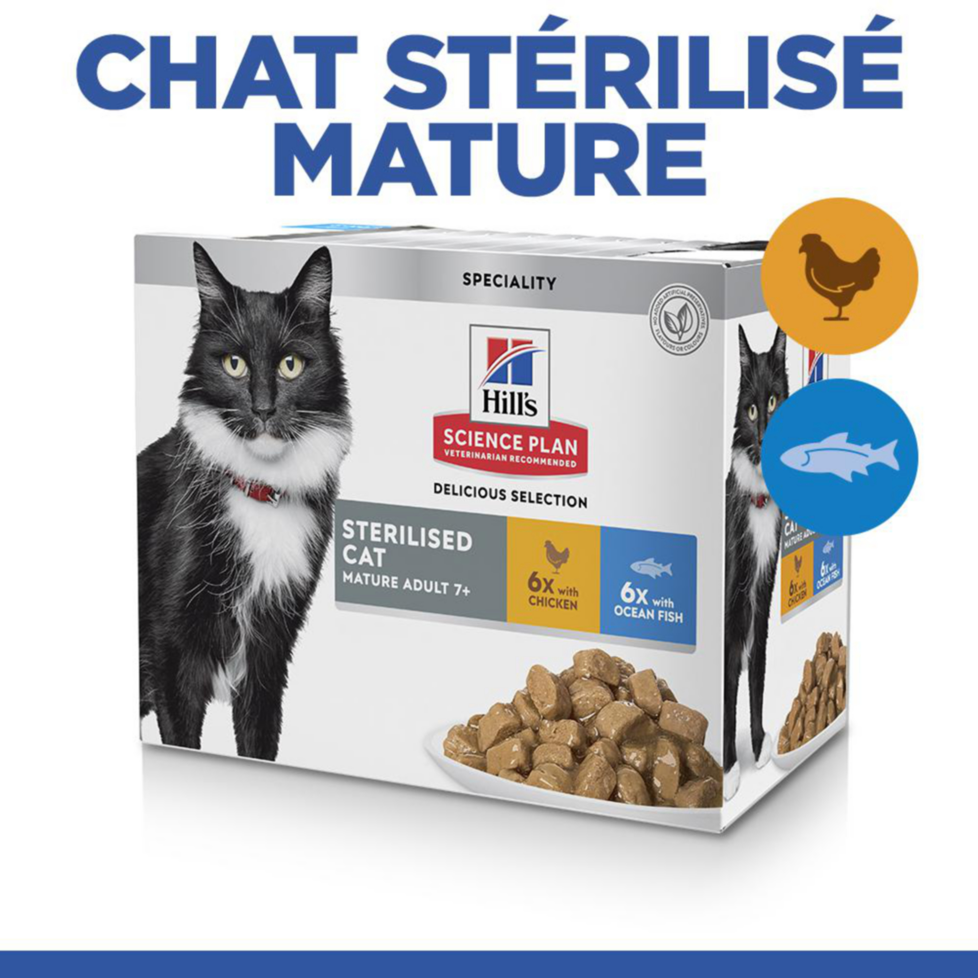 Hill's Science Plan Mature Adult - Sterilised - Favourite Selection - Sachet Repas