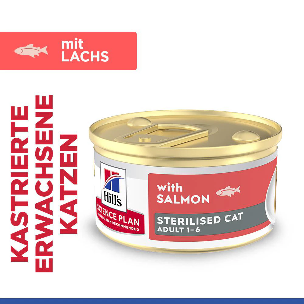 Hill's Science Plan Feline Sterilised Adult Premium Mousse - Lachs
