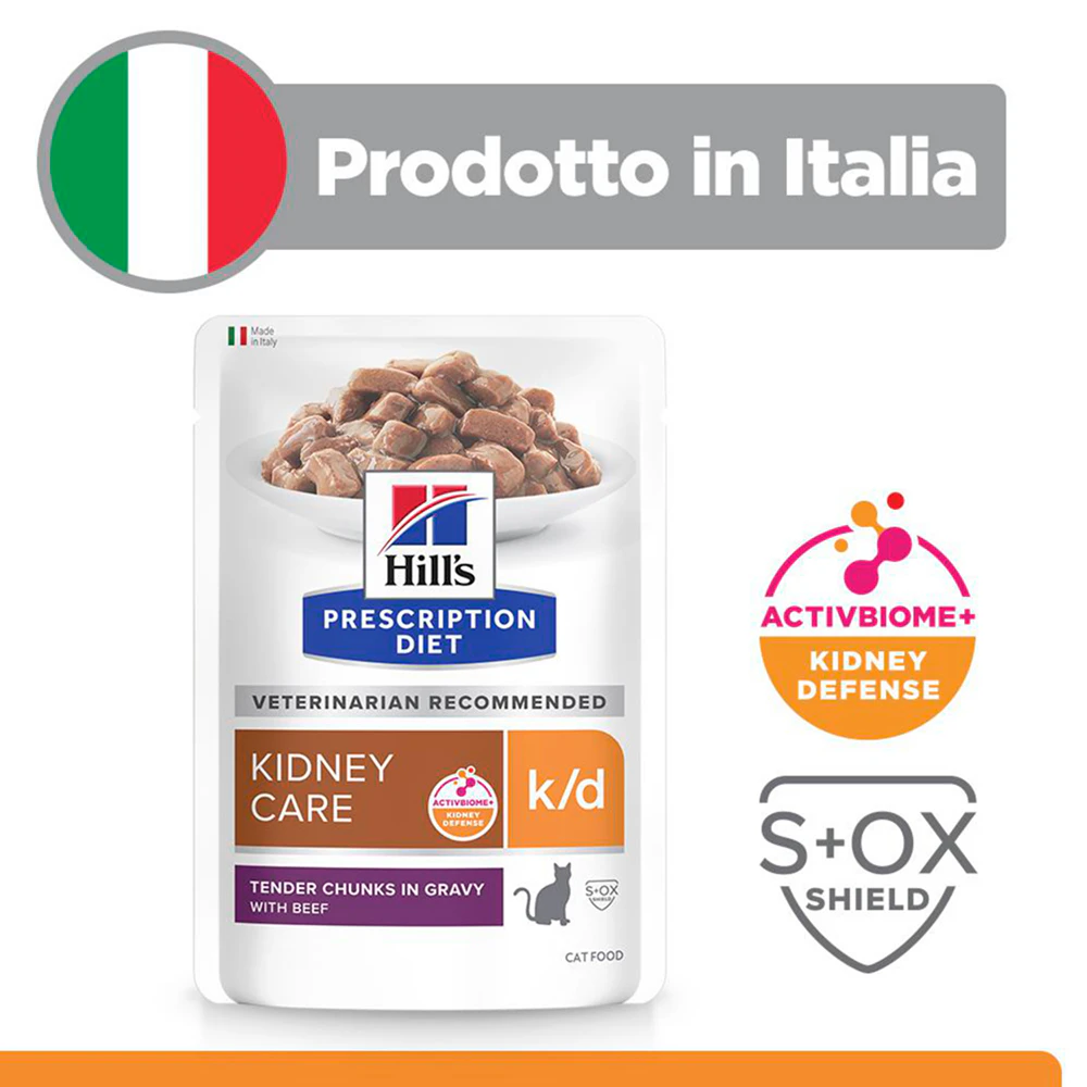 Hill's k/d Kidney Care - Prescription Diet - Feline - Buste Cibo Umido