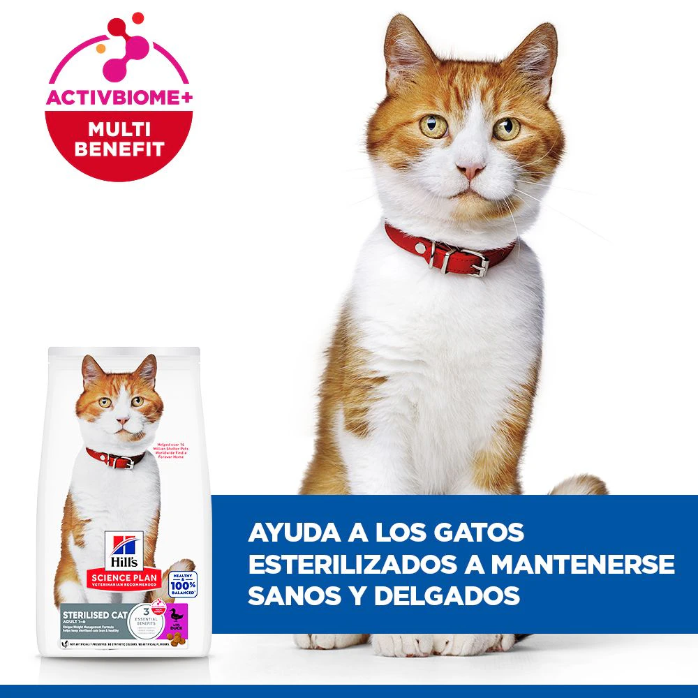 Hill's Science Plan Sterilised Cat - Adult - Pato