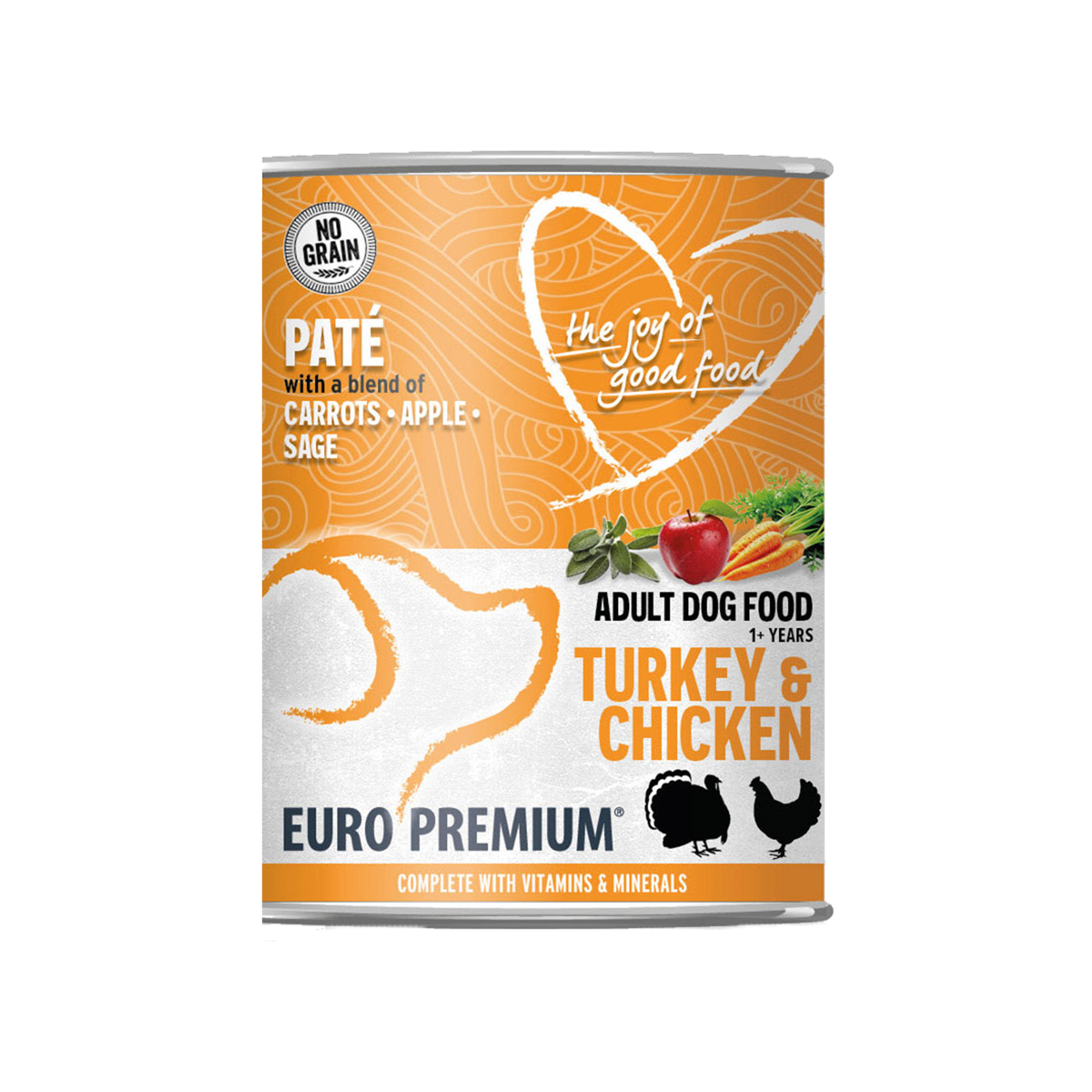 Euro Premium Adult Paté - Ente Und Truthahn - 6 X 400 G