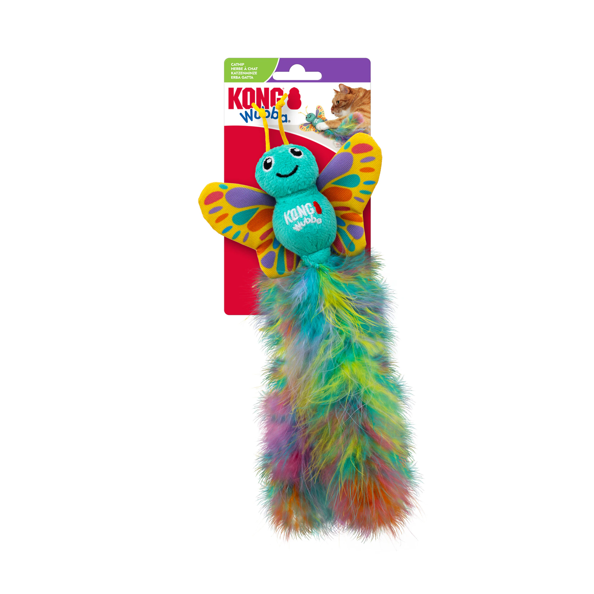 KONG Cat Wubba Butterfly