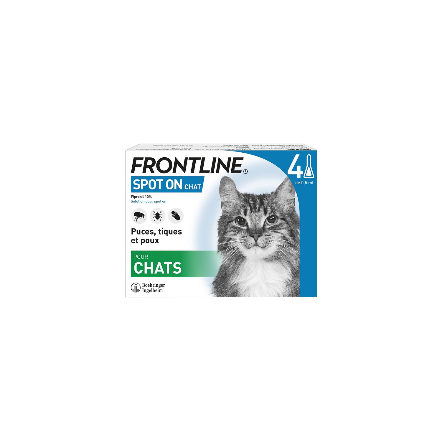 Frontline - Spot-on pour chat - 4 pipettes