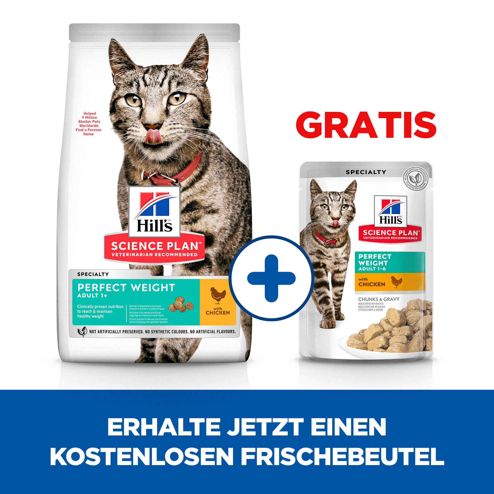 Hill's Science Plan Adult Perfect Weight Katzenfutter - 1,5 kg