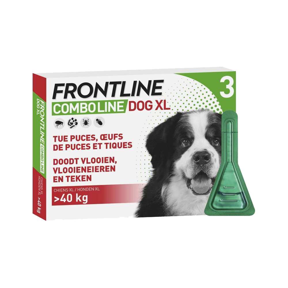 Frontline Combo - Chien XL - 40 - 60 kg - 3 pipettes