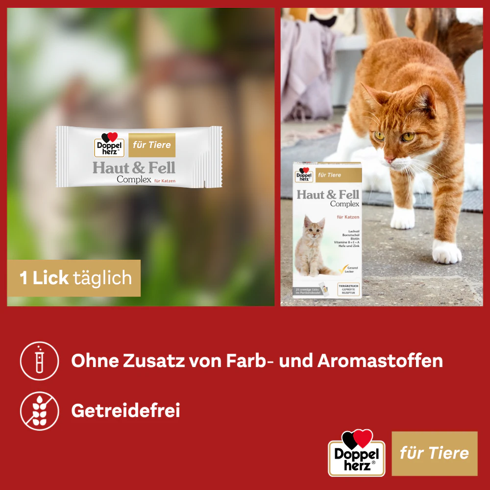 Doppelherz Haut & Fell Complex für Katzen