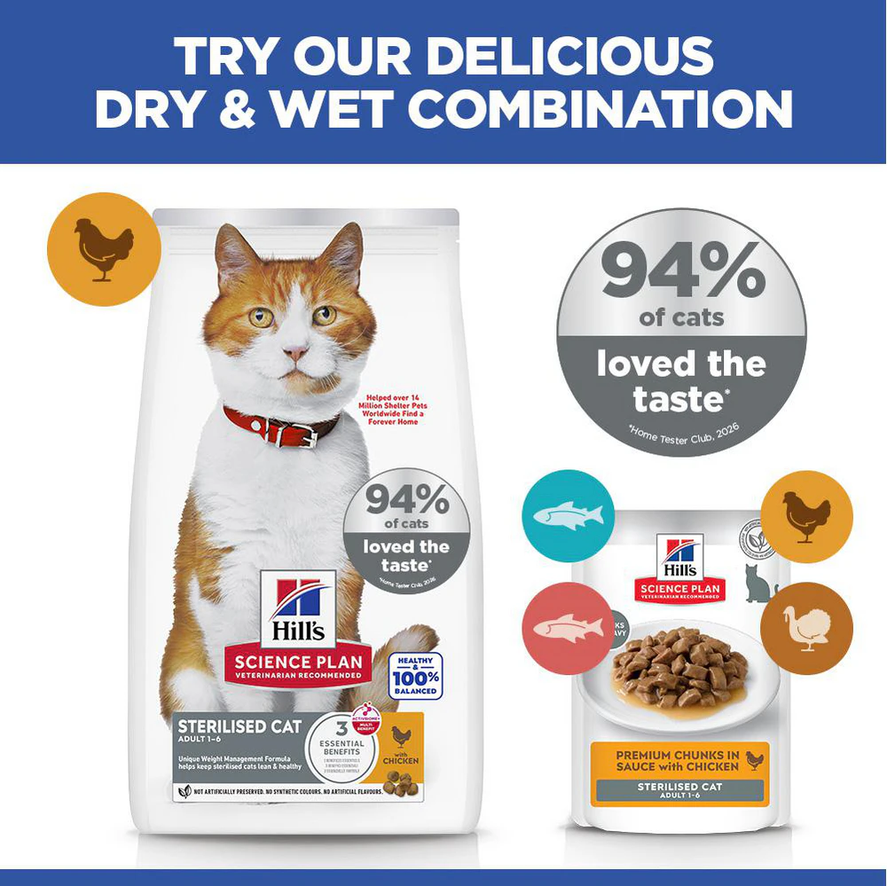 Hill's Science Plan Sterilised Cat - Adult - Chicken