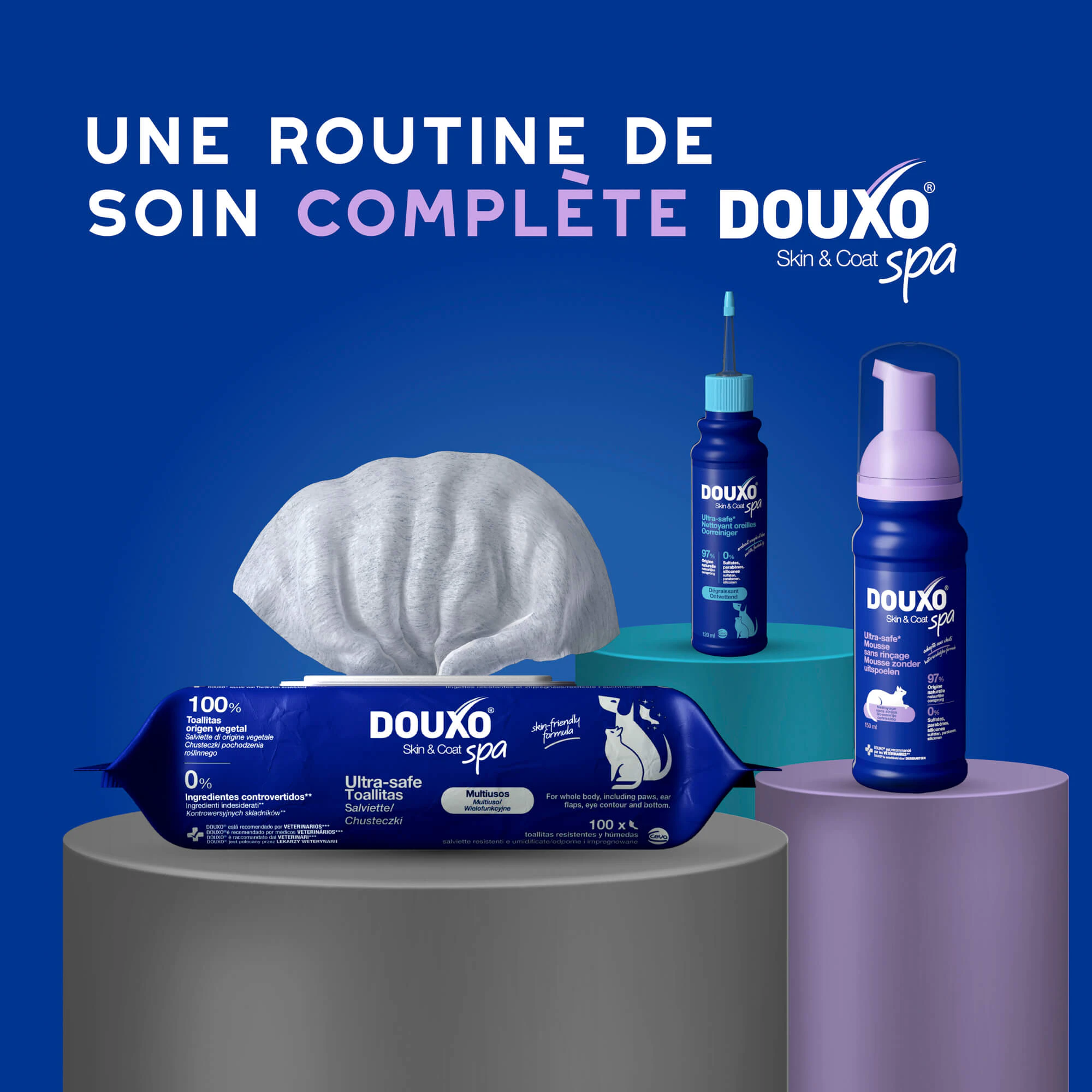 Douxo Spa Cat Mousse - Mousse de soin quotidien pour chats