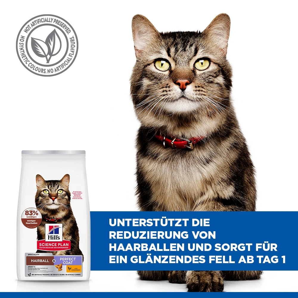 Hill's Science Plan Haarballen- und Fellpflege-Katzenfutter