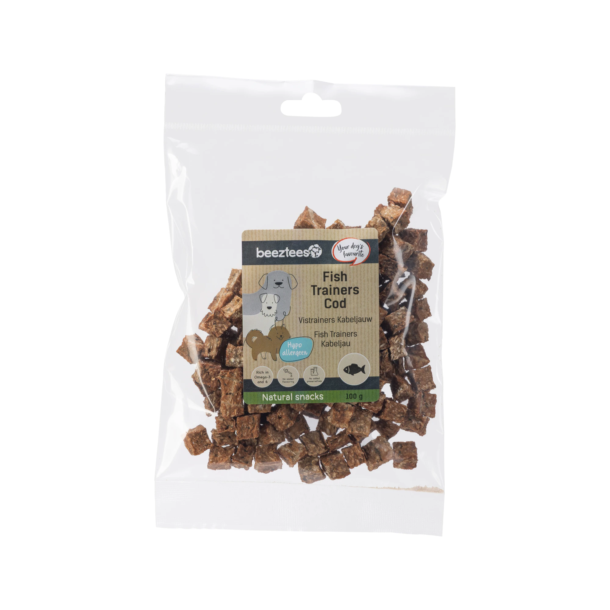 Beeztees Fischtrainers - Kabeljau - 100 g