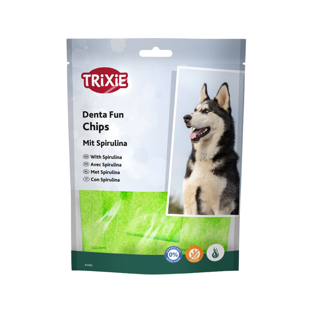 Trixie Denta Fun Spirulina Chewing Chips | Hond | Medpets.nl