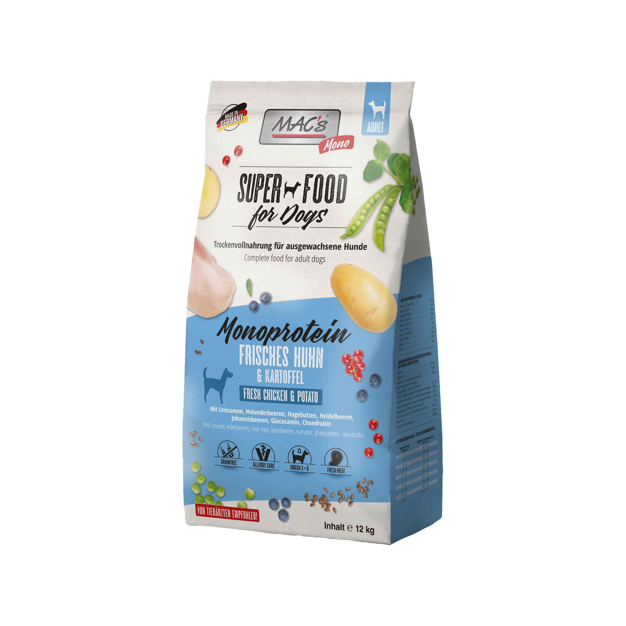 MAC's Monoprotein Dog Food - Chicken - 12kg