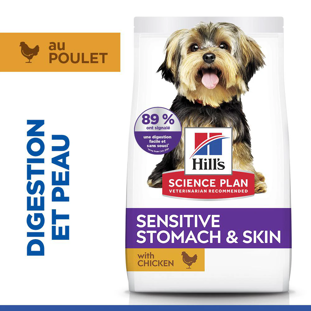 Hill's Science Plan Small & Mini - Sensitive Stomach & Skin Adult - Poulet