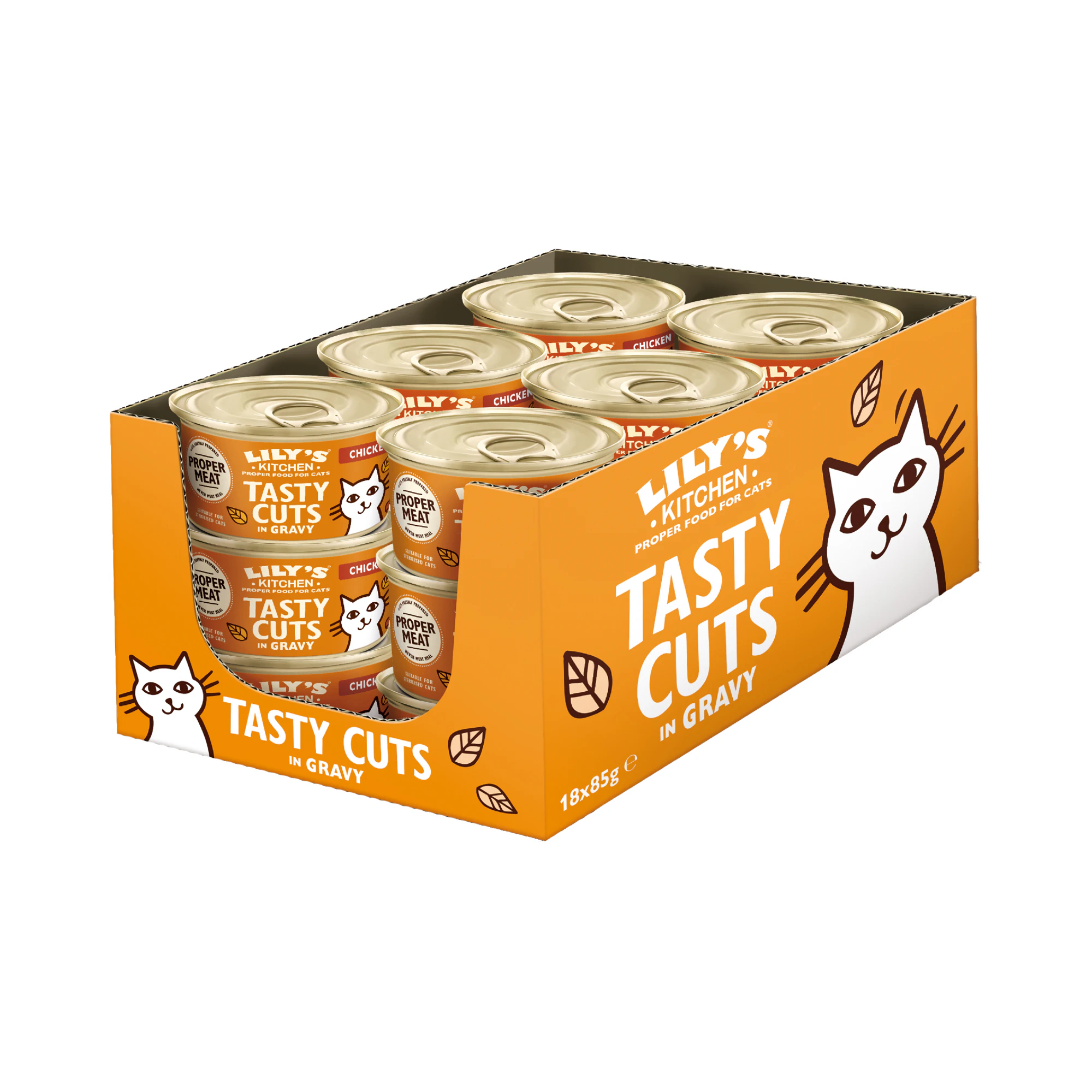 Lily’s Kitchen Cat Tasty Cuts Nourriture pour Chat - Boîte