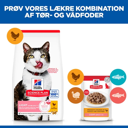 Hill's Science Plan Mature Adult 7+ - Light - Kylling