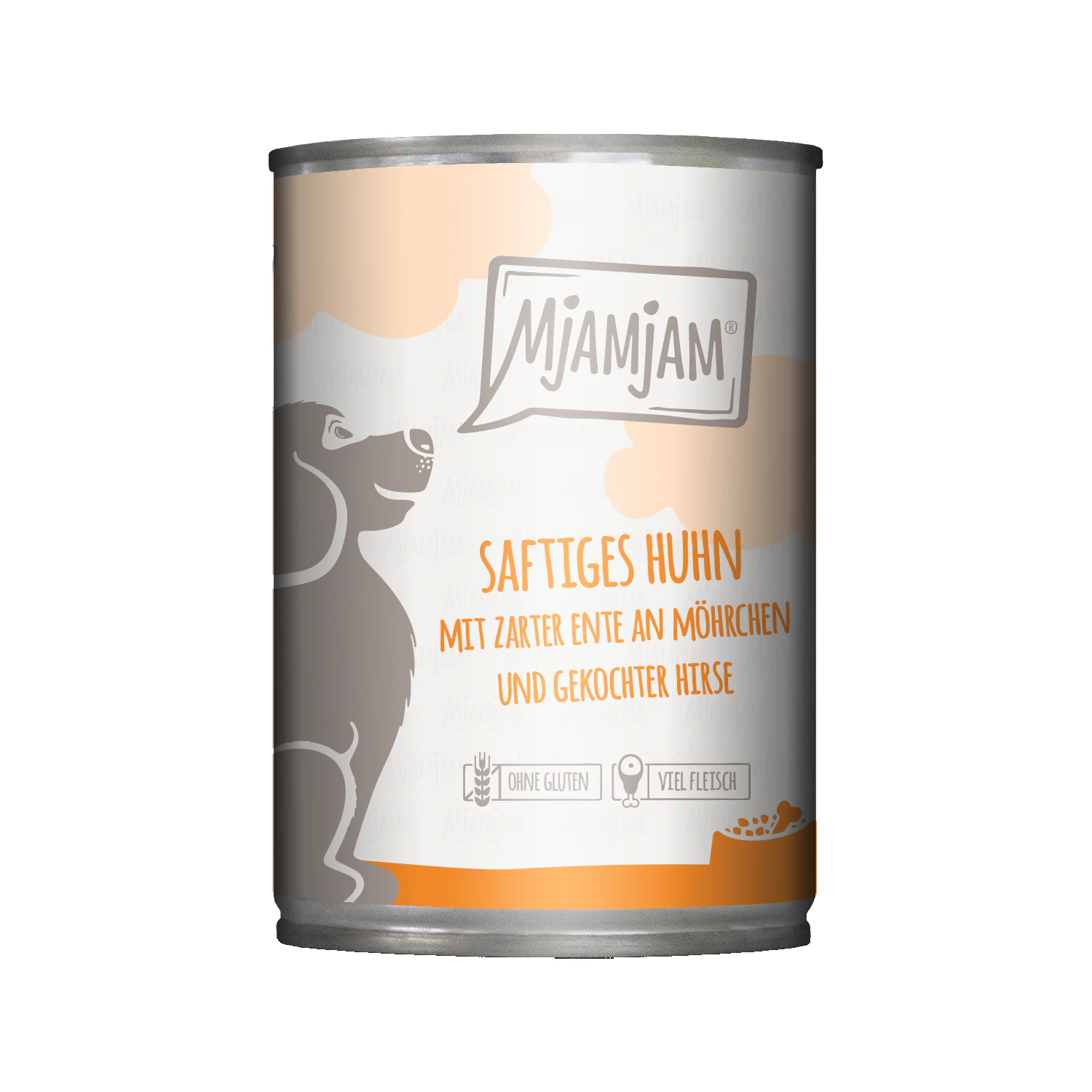 MjaMjaM Wet Food - Can Adult Dog - Chicken, Duck, Carrot and Millet - 12 x 400 g