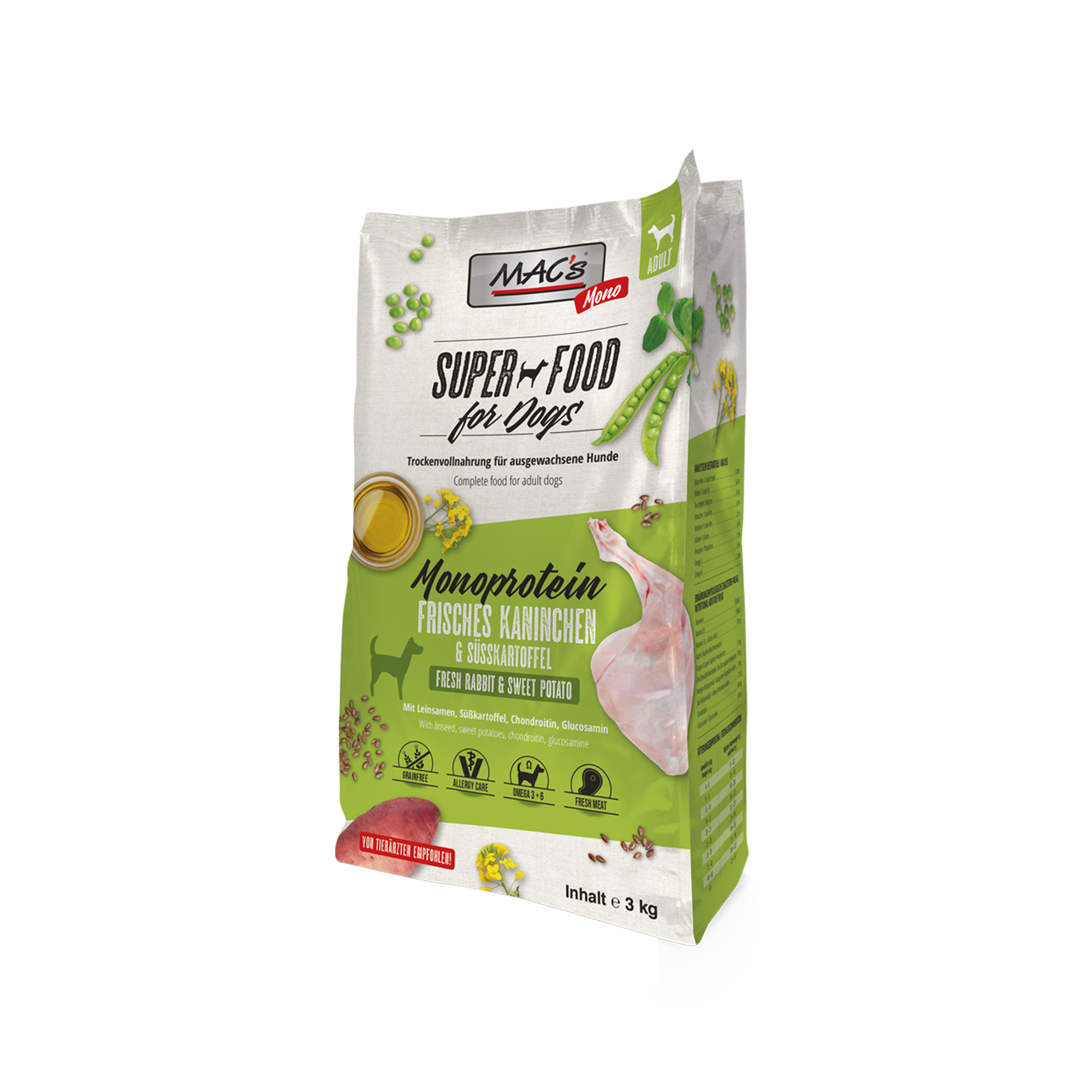 MAC's Monoprotein Dog Food - Rabbit - 3kg