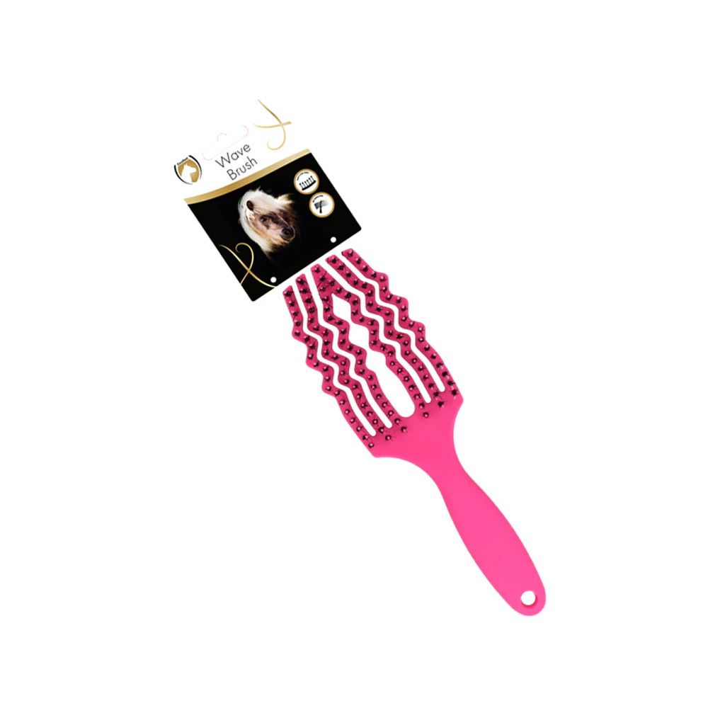Excellent Horse Wave Brush - Roze