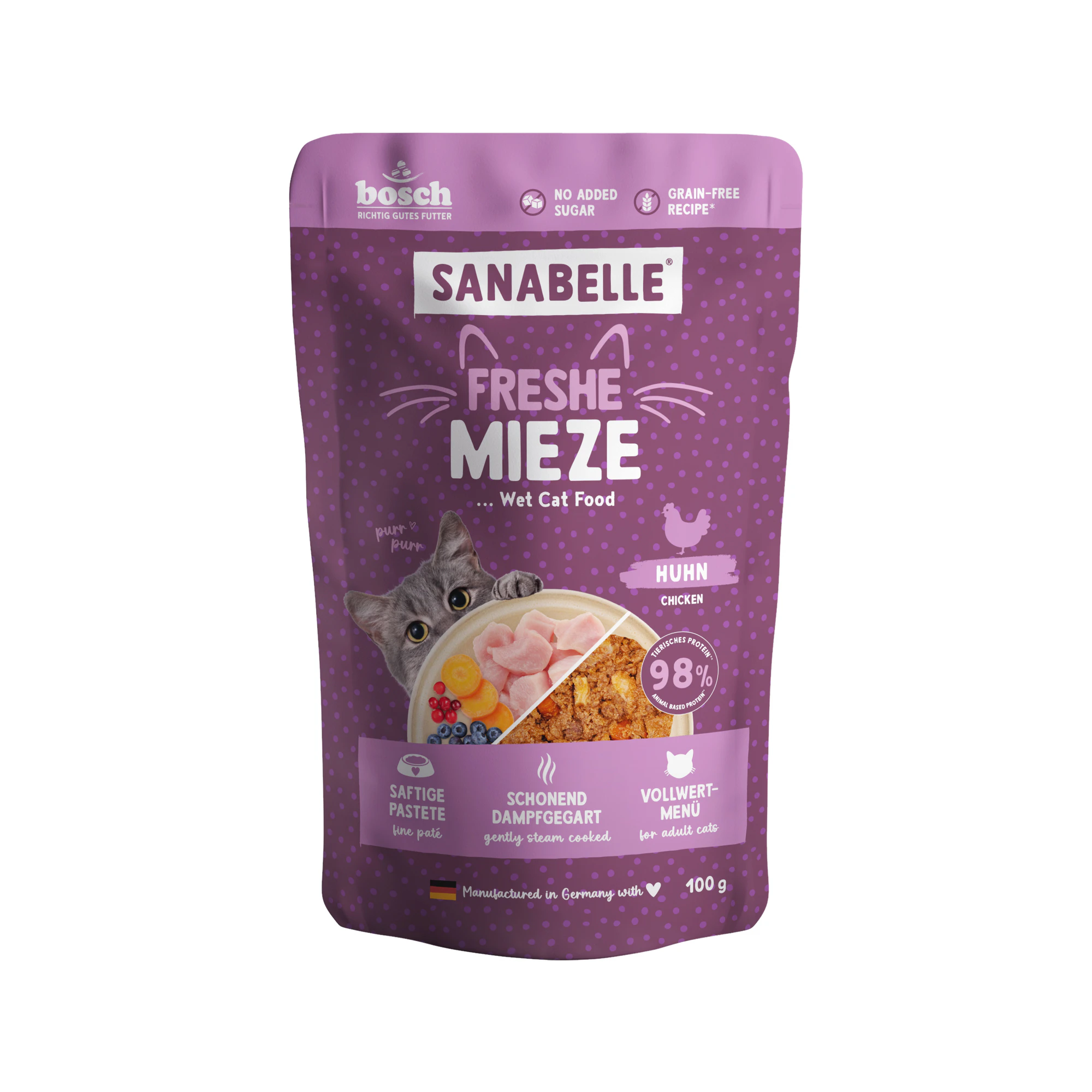 Sanabelle Freshe Mieze mokra karma - Kurczak - 10 x 100 g