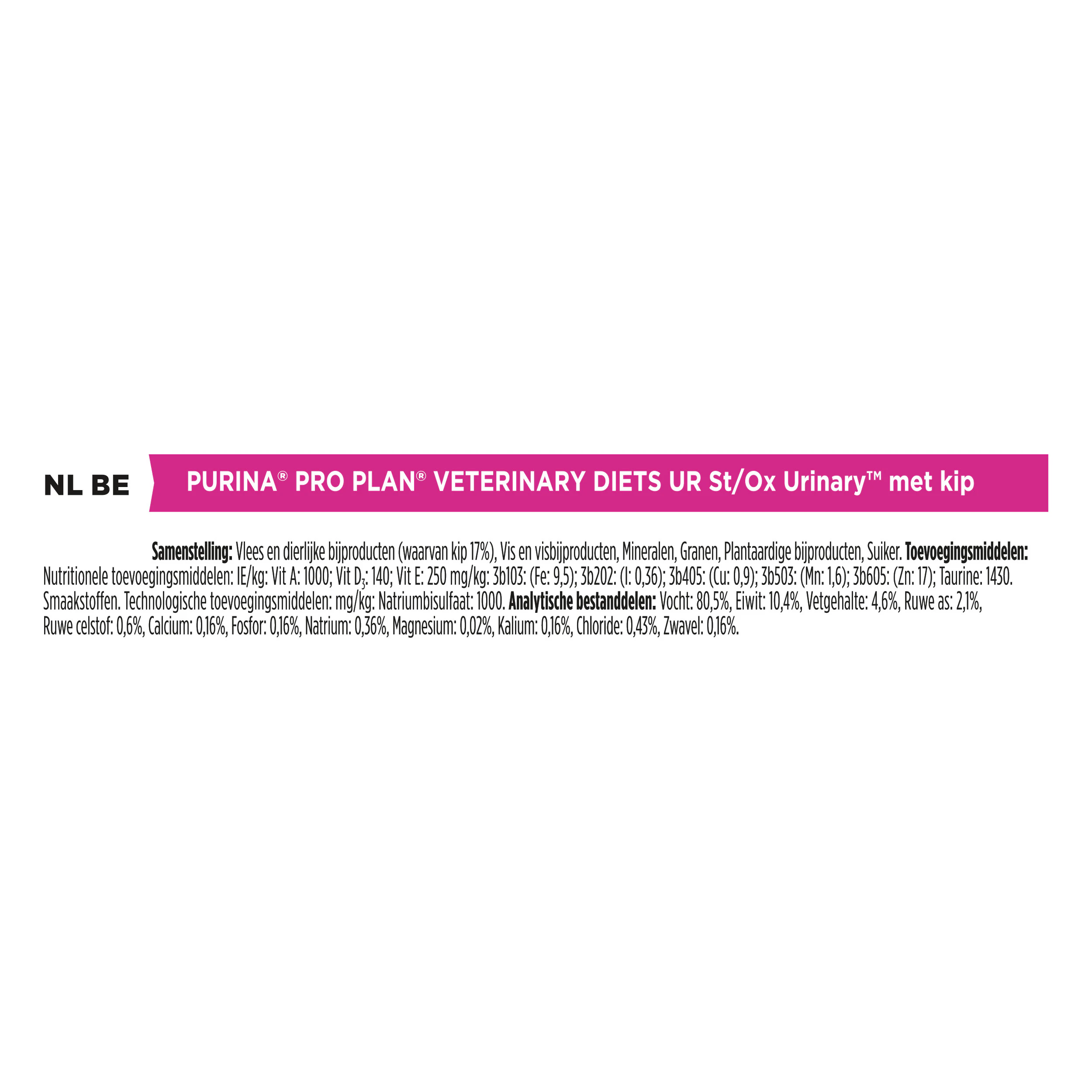 Purina Pro Plan Veterinary Diets UR Urinary - Kat - Pouch Kip - 10 x 85 g