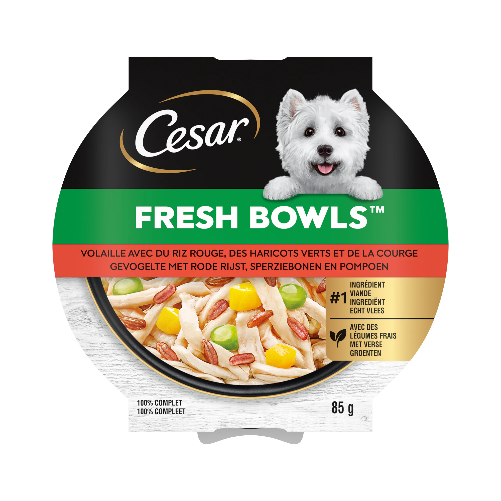 Cesar Fresh Bowls - Gevogelte - 10 x 85 g
